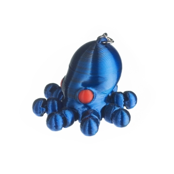 Ośmiornica niebiesko-czarna - brelok do kluczy